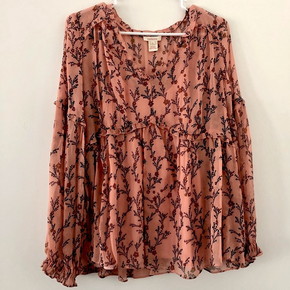 Sundance Silk Floral Top